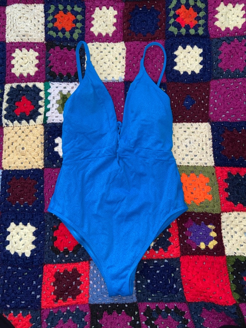 Jessica Simpson Bright Blue Kids One-Piece Swimsuit